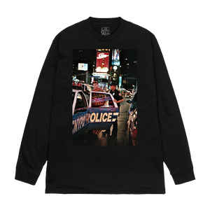 "Tiger Hood - Tough Town for a Clown" Crewneck Sweatshirt in Black, White and Grey